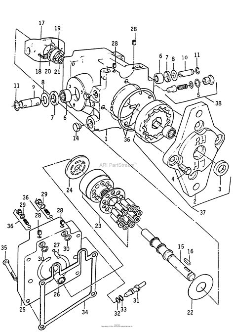 Internal components designed to maximize fluid flow with minimal change in pressure. . Bobcat hydraulic pump diagram